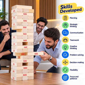 Bonyan – Giant Wooden Tower & Team-Building Game - Fun Learning Store