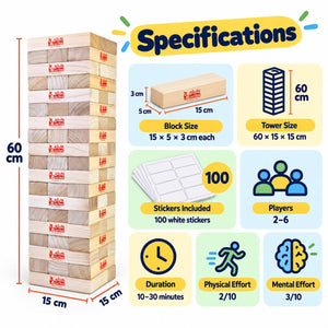 Bonyan – Giant Wooden Tower & Team-Building Game - Fun Learning Store