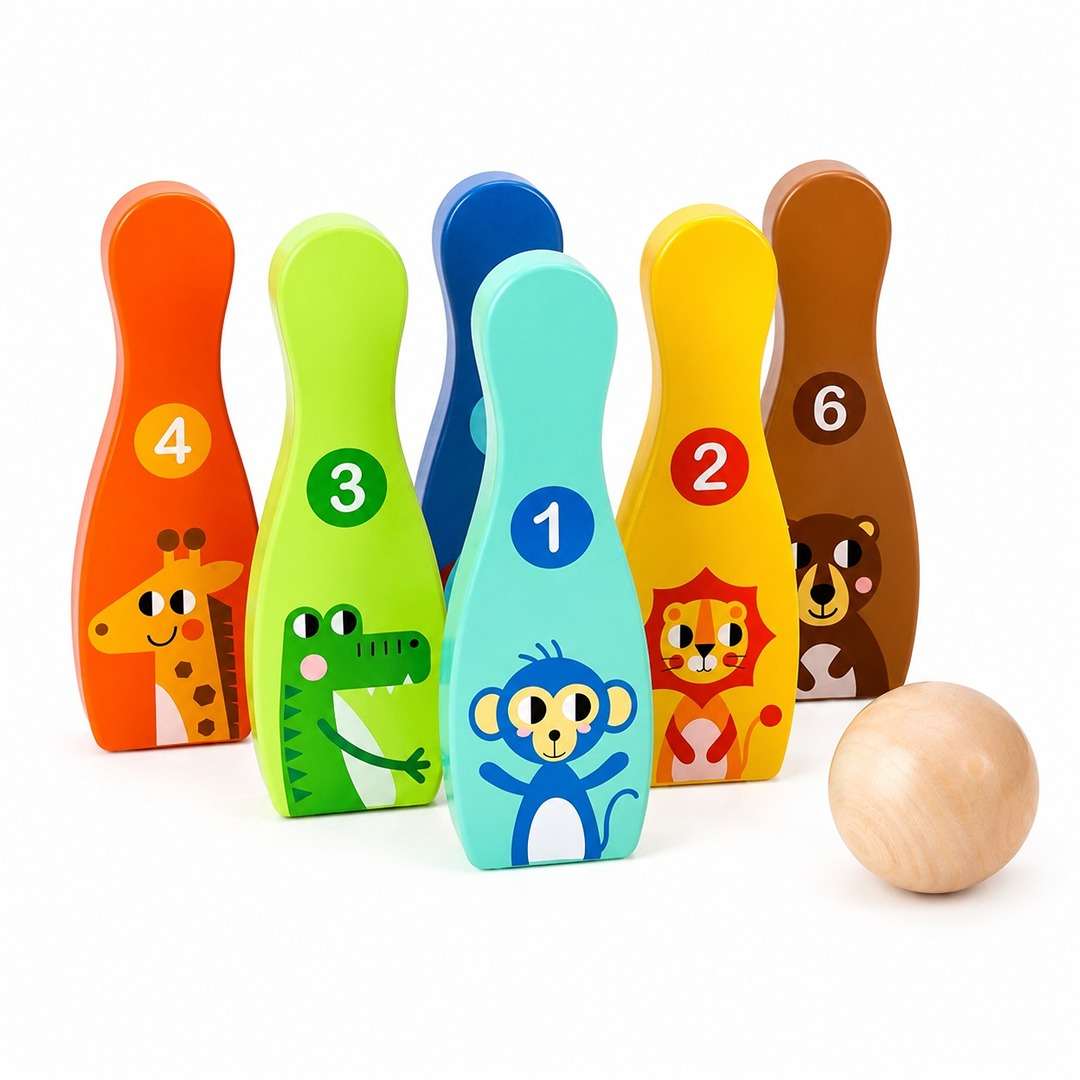Bowling Game | Jungle Animal Bowling Set for Kids 3+ - Fun Learning Store