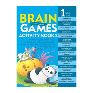 Brain Games Activity Book 2 (Level 1): Boost Your Child's IQ and Spark Curiosity! - Fun Learning Store