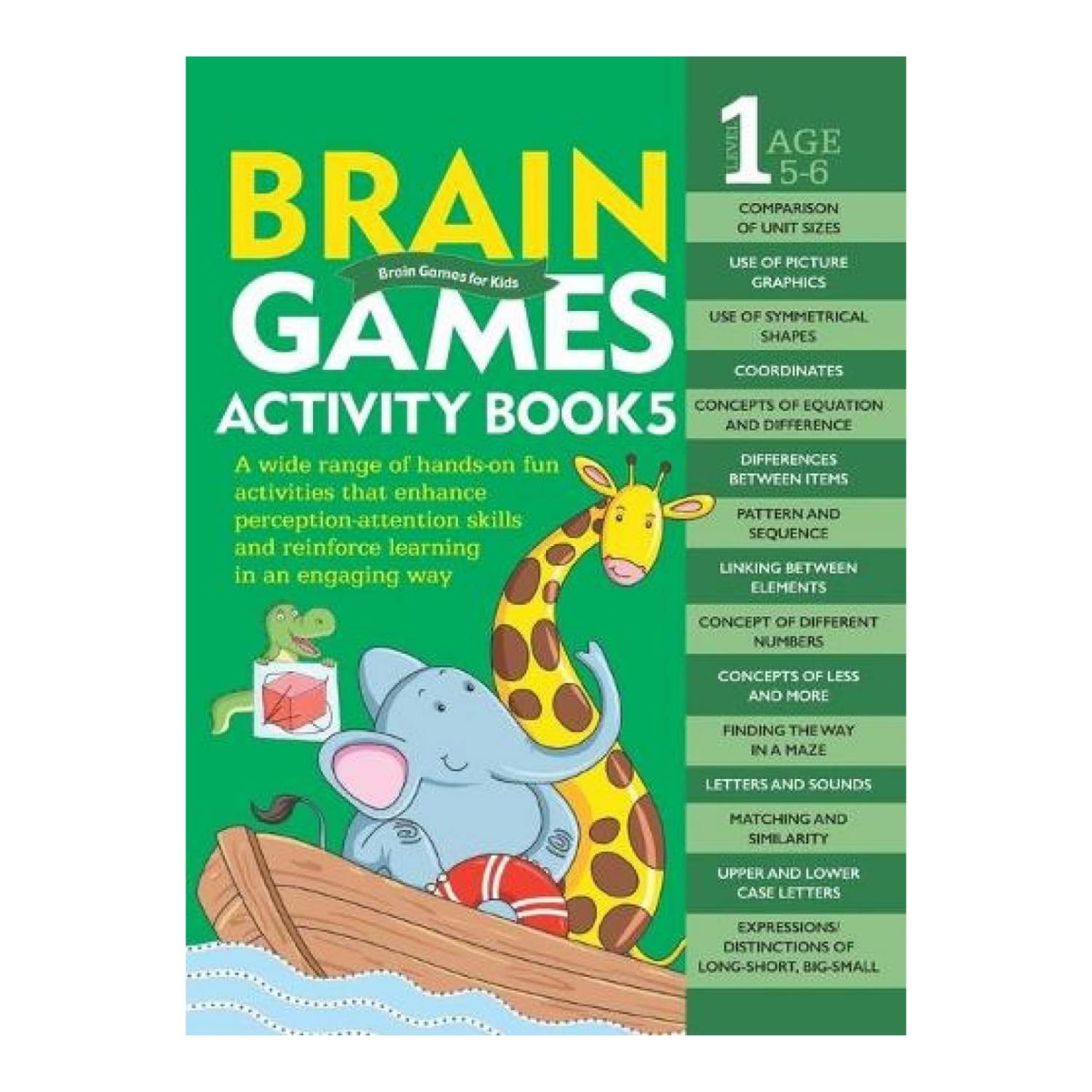 Brain Games Activity Book 5 LEVEL 1 - The Ultimate Smart-Play Adventure | 5+! - Fun Learning Store