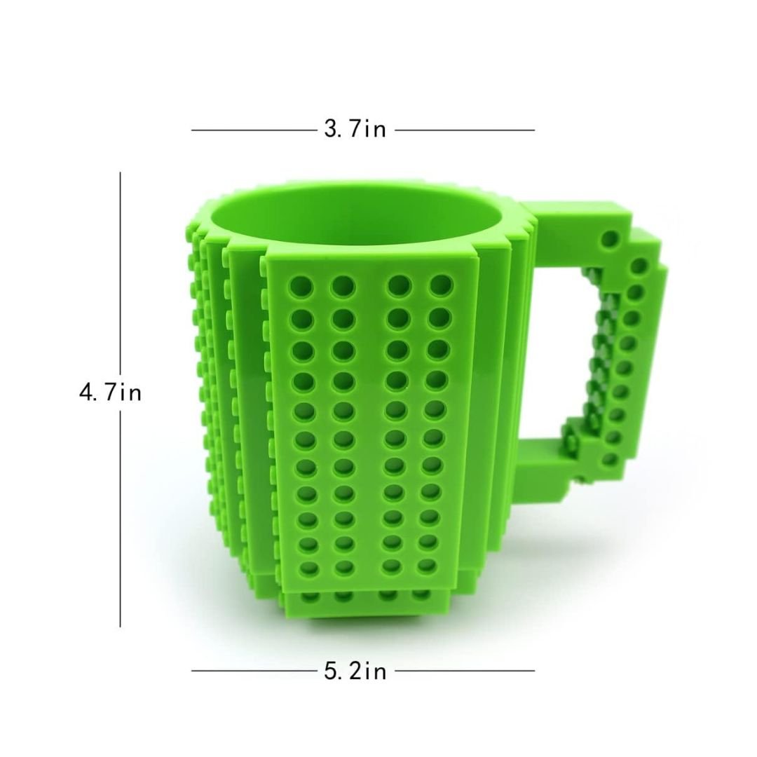 Build - on Brick Coffee Mug - Creative DIY Building Blocks Mug - Create Your Own Unique Drinking Cup - Fun Learning Store