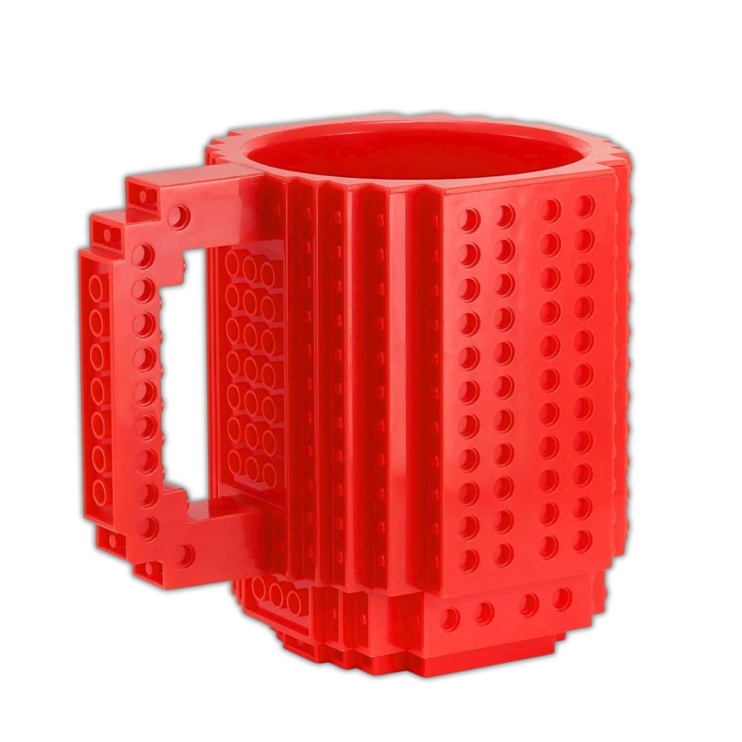 Build - on Brick Coffee Mug - Creative DIY Building Blocks Mug - Create Your Own Unique Drinking Cup - Fun Learning Store