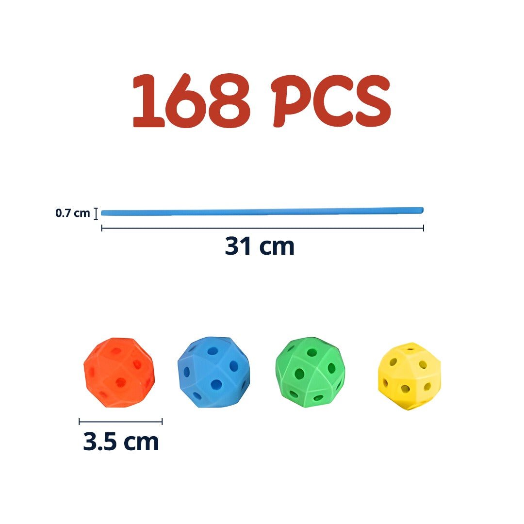 Builder Fun Kit – 168 - Piece Creative Construction Toy for Boys & Girls - Fun Learning Store