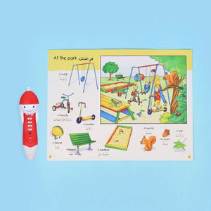 Caillou Bilingual Learning Kit Master English and Arabic with 21 Books & Interactive Pen - Fun Learning Store