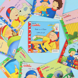 Caillou Bilingual Learning Kit Master English and Arabic with 21 Books & Interactive Pen - Fun Learning Store