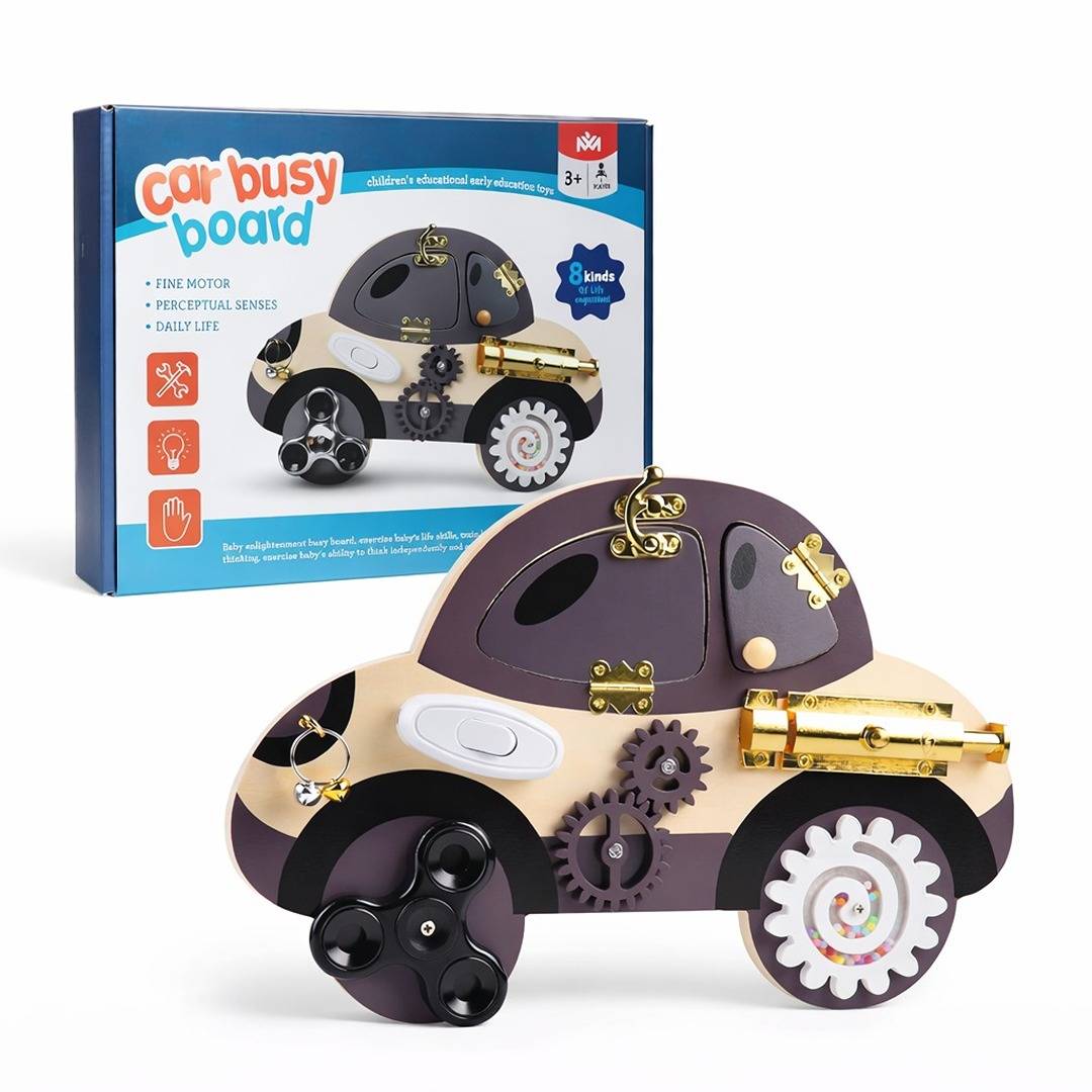 Car Busy Board - Engaging Activity Toy for Cognitive Development - Fun Learning Store