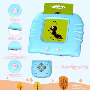 Card Early Education Device - Card Reader Machine in English for Kids - Fun Learning Store