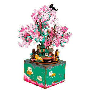 Cherry Blossom DIY Music Box – Limited Edition Romantic Wooden Puzzle - Fun Learning Store