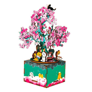 Cherry Blossom DIY Music Box – Limited Edition Romantic Wooden Puzzle - Fun Learning Store