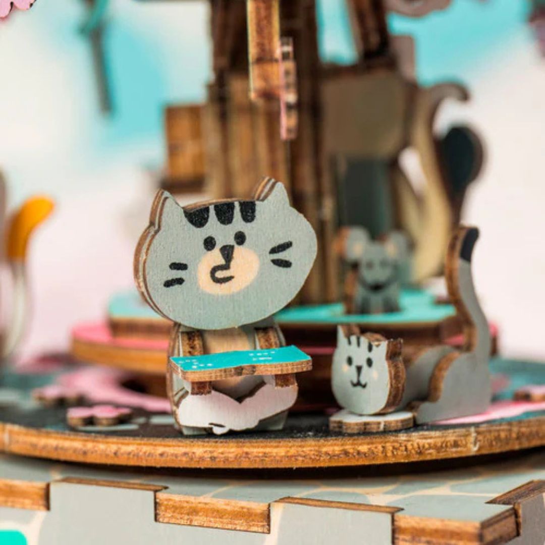 Cherry Blossom DIY Music Box – Limited Edition Romantic Wooden Puzzle - Fun Learning Store