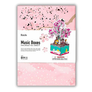 Cherry Blossom DIY Music Box – Limited Edition Romantic Wooden Puzzle - Fun Learning Store