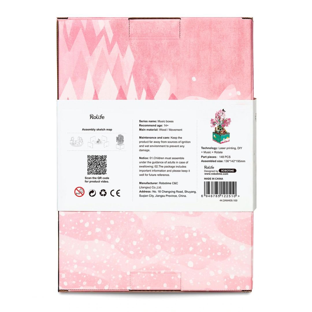 Cherry Blossom DIY Music Box – Limited Edition Romantic Wooden Puzzle - Fun Learning Store