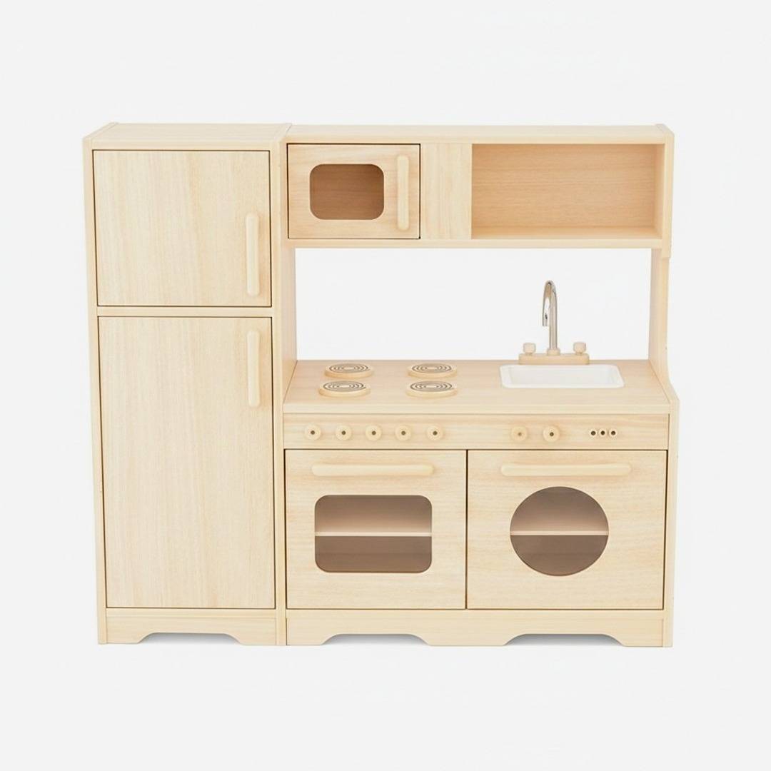 Children’s One - Unit Pretend Kitchen – Washer, Sink & Cooker in a Durable German - Quality Play Set - Fun Learning Store