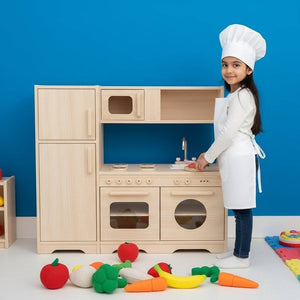 Children’s One - Unit Pretend Kitchen – Washer, Sink & Cooker in a Durable German - Quality Play Set - Fun Learning Store
