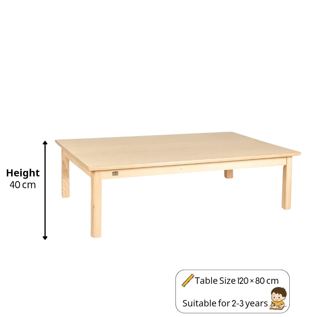 Children’s Rectangular Table 120 × 80 cm – Durable, Safe, and Perfect for Classrooms - Fun Learning Store