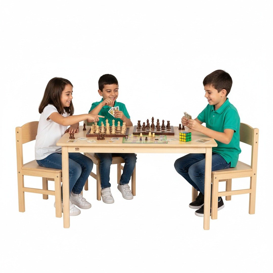 Children’s Rectangular Table 120 × 80 cm – Durable, Safe, and Perfect for Classrooms - Fun Learning Store