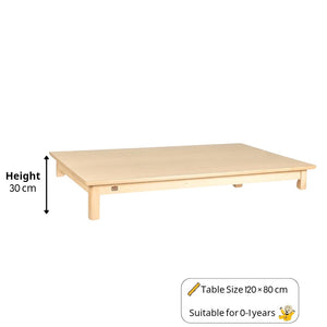 Children’s Rectangular Table 120 × 80 cm – Durable, Safe, and Perfect for Classrooms - Fun Learning Store