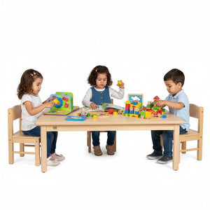 Children’s Rectangular Table 120 × 80 cm – Durable, Safe, and Perfect for Classrooms - Fun Learning Store