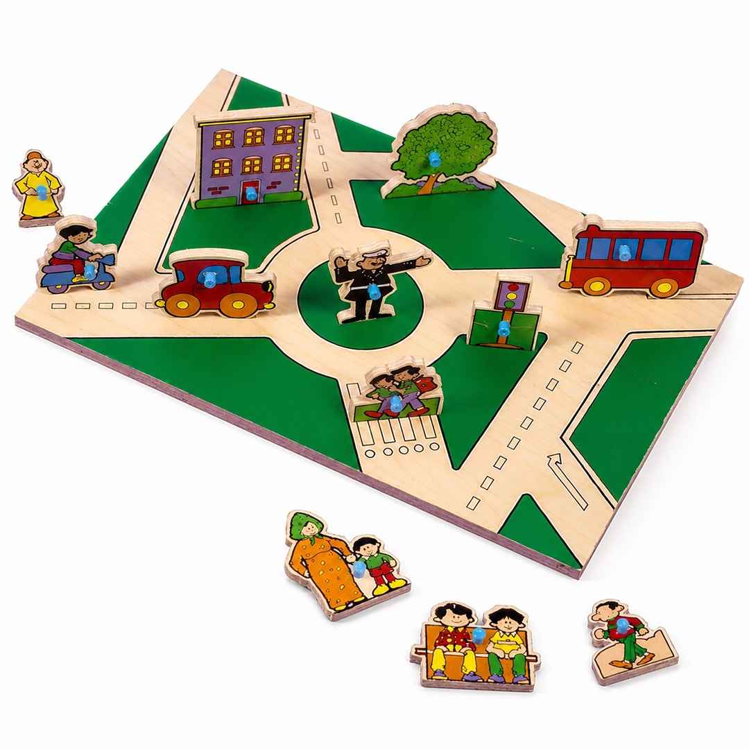 City - Double Sided Play Board: A Busy World of Discovery! - Fun Learning Store