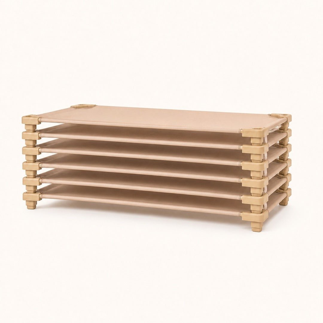 Classic Plastic Stackable Bed 140 x 58 x 20 cm: Compact & Practical - Fun Learning Store