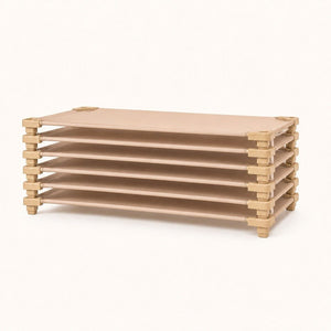 Classic Plastic Stackable Bed 140 x 58 x 20 cm: Compact & Practical - Fun Learning Store