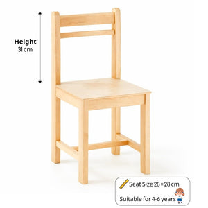 Classic Plus Wooden Children’s Chair – Timeless Design for Everyday Learning Spaces - Fun Learning Store