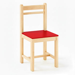 Classic Plus Wooden Children’s Chair – Vibrant Red Color - Fun Learning Store