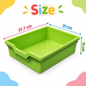 Classroom Storage Tray 37.7 × 31 × 15 cm – Durable & Smart Educational Organizer - Fun Learning Store