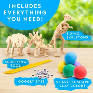 Clay Dinosaur Modeling Kit – Shape, Sculpt & Bring Dinosaurs to Life! - Fun Learning Store
