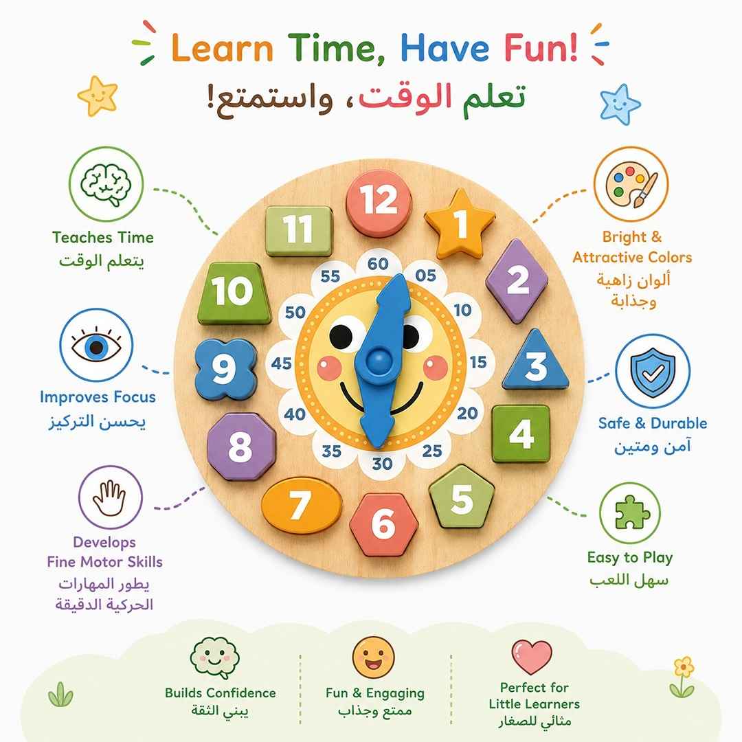 Clock Puzzle – The Fun Way To Master Time And Shapes - Fun Learning Store