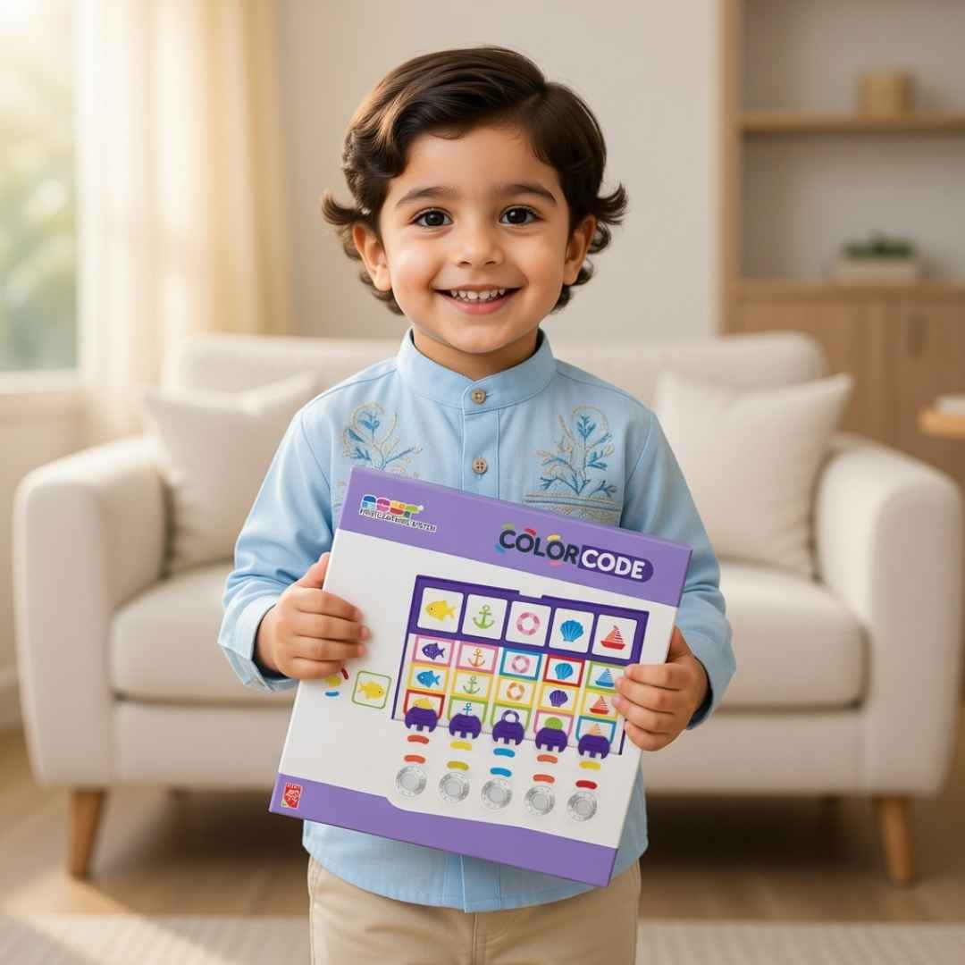 COLORCODE Learning Card Holder – Fun & Interactive Self - Correction Game for Kids 🎨🔢 - Fun Learning Store
