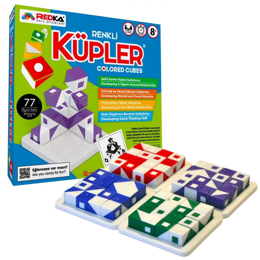 Colored Cubes: Test Your Visual Memory Skills with This Intelligence and Strategy Game - Fun Learning Store