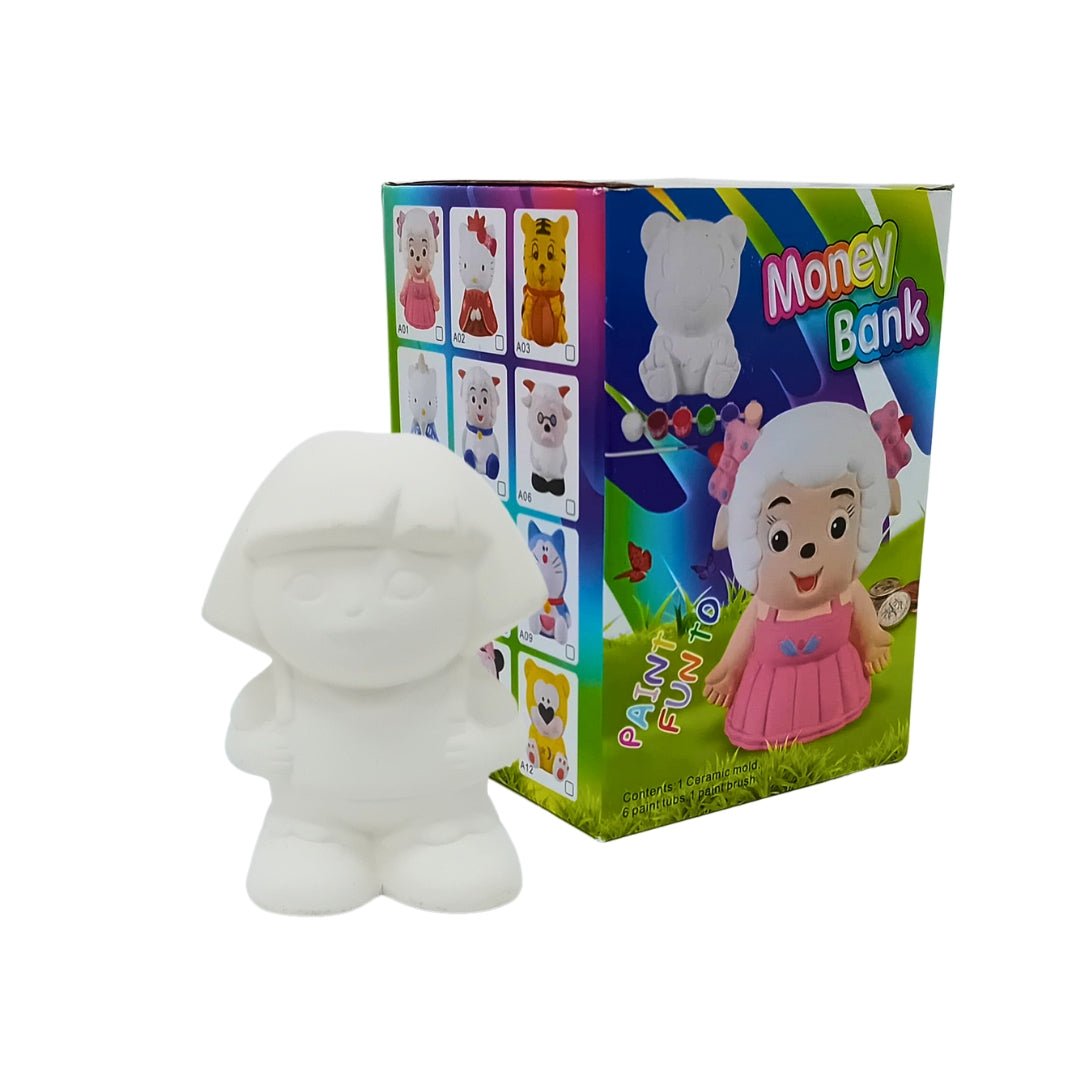 Colorful Clay Money Bank for Kids – Adorable Character Design - Fun Learning Store