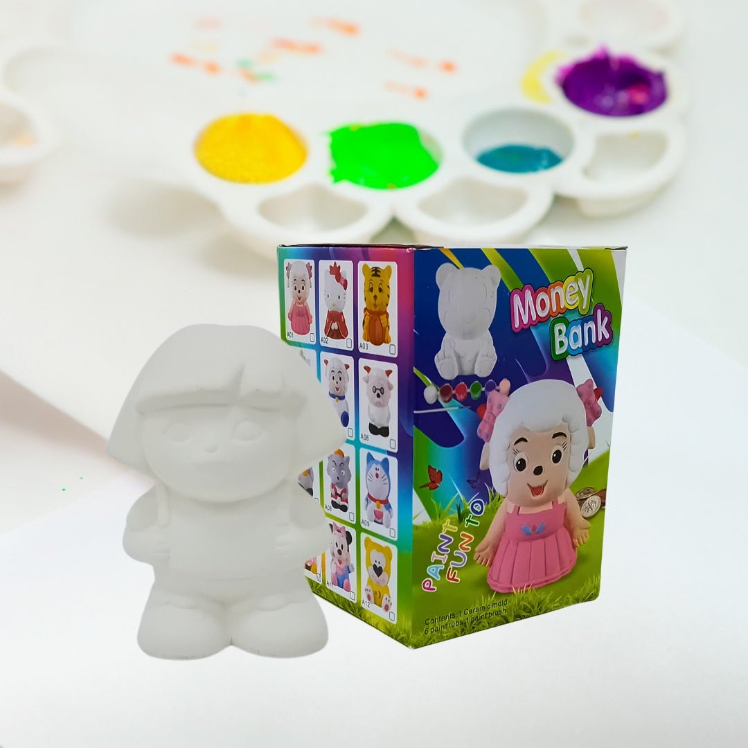 Colorful Clay Money Bank for Kids – Adorable Character Design - Fun Learning Store