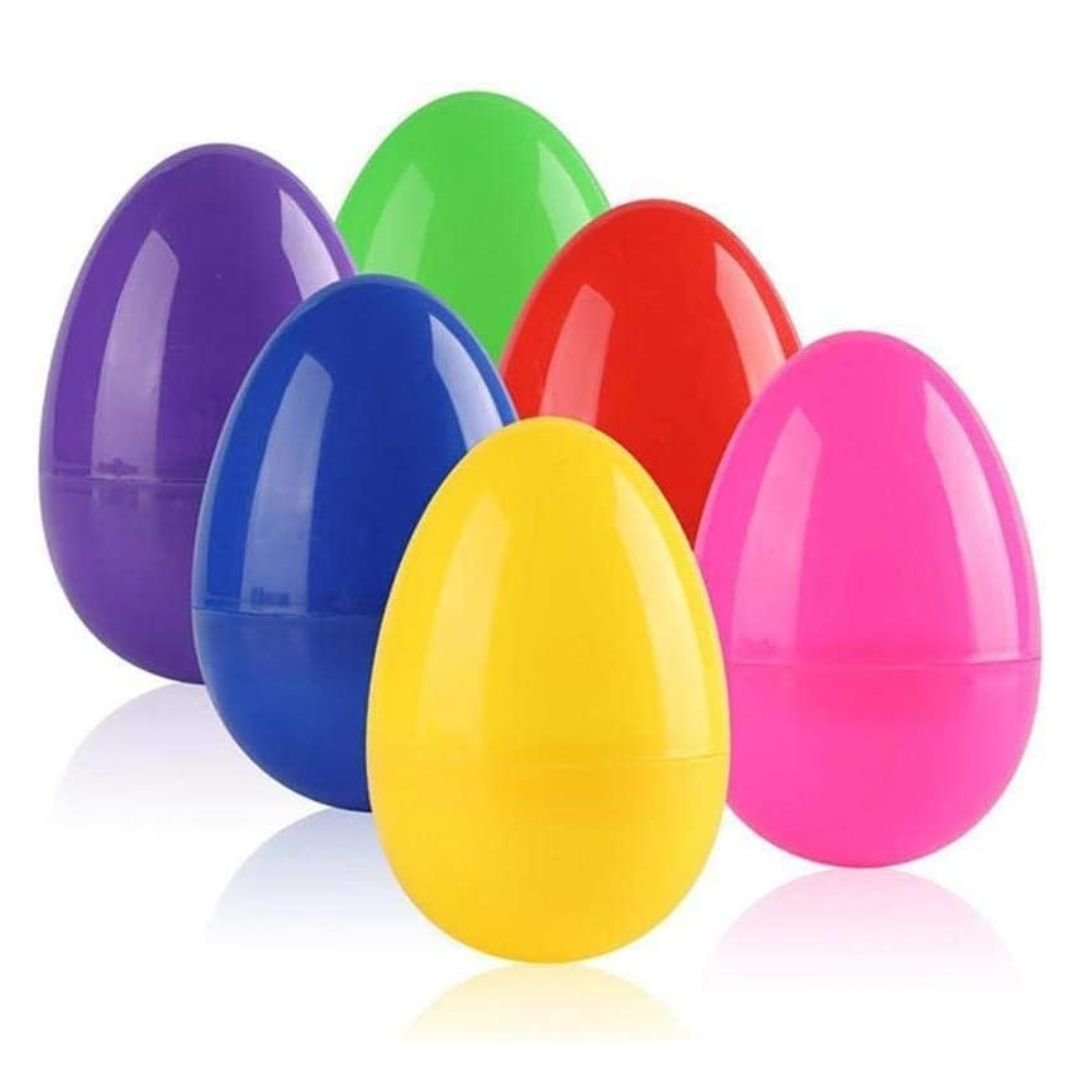 Colorful Empty Surprises Eggs - DIY Craft Plastic Capsule for Kid's Gifts - Set of 12Pcs - Fun Learning Store