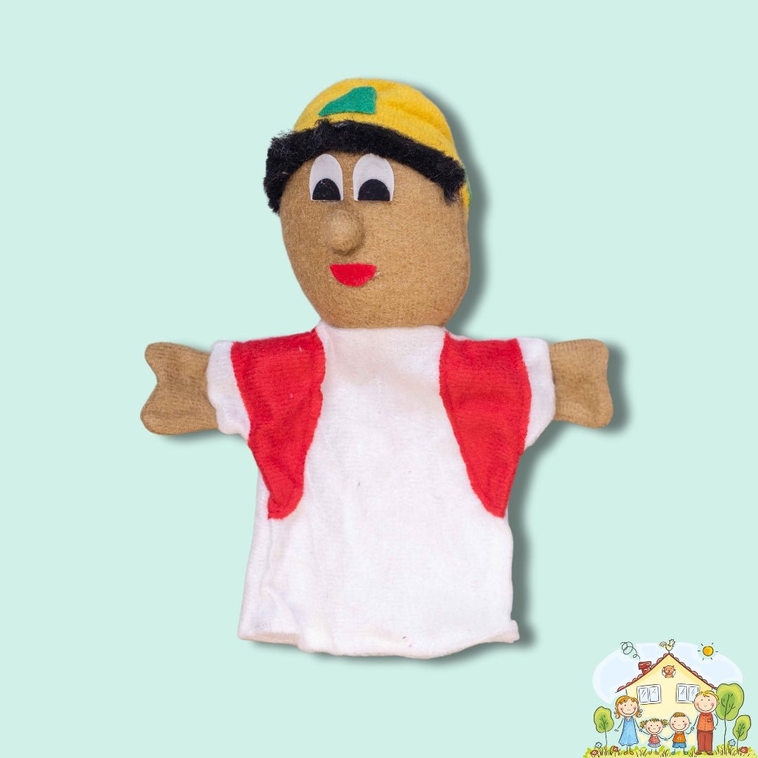 Colorful Fabric Hand Puppets – Family Set of 5 for Fun Role Play & Learning - Fun Learning Store