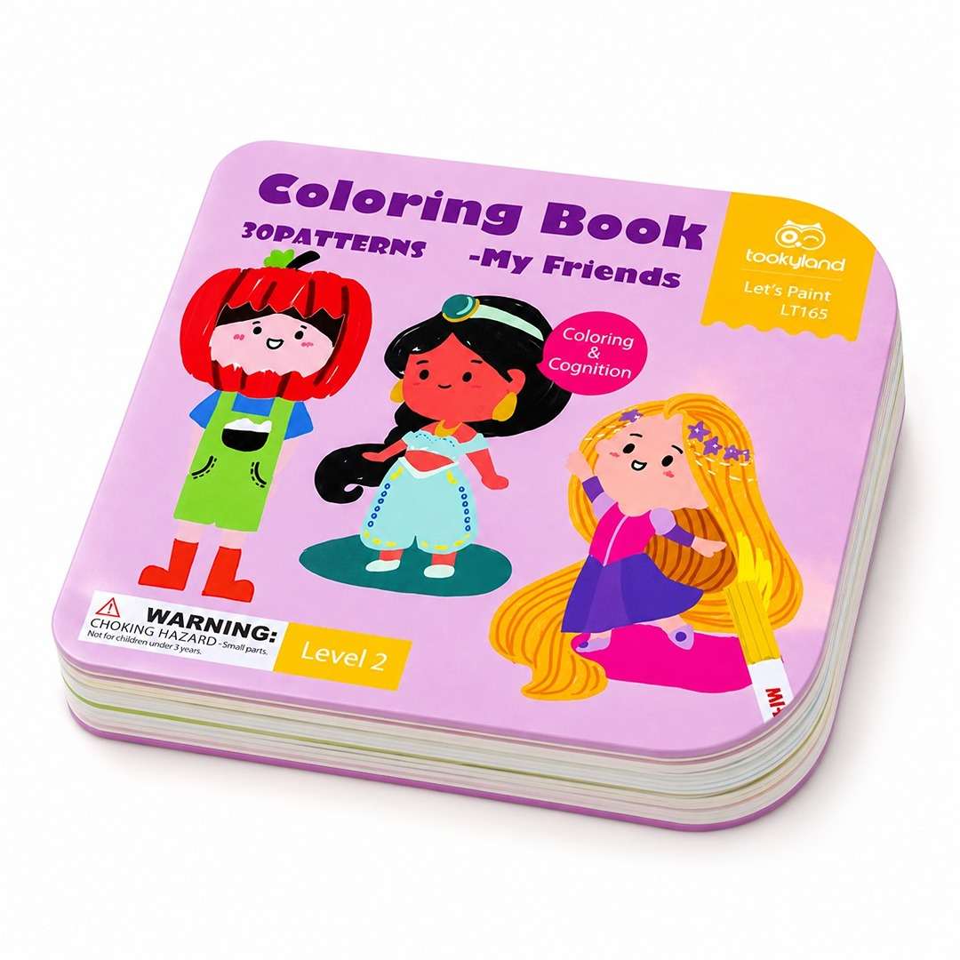 Coloring Book - My Friends | 30 Adorable Patterns for Kids 3+ - Fun Learning Store