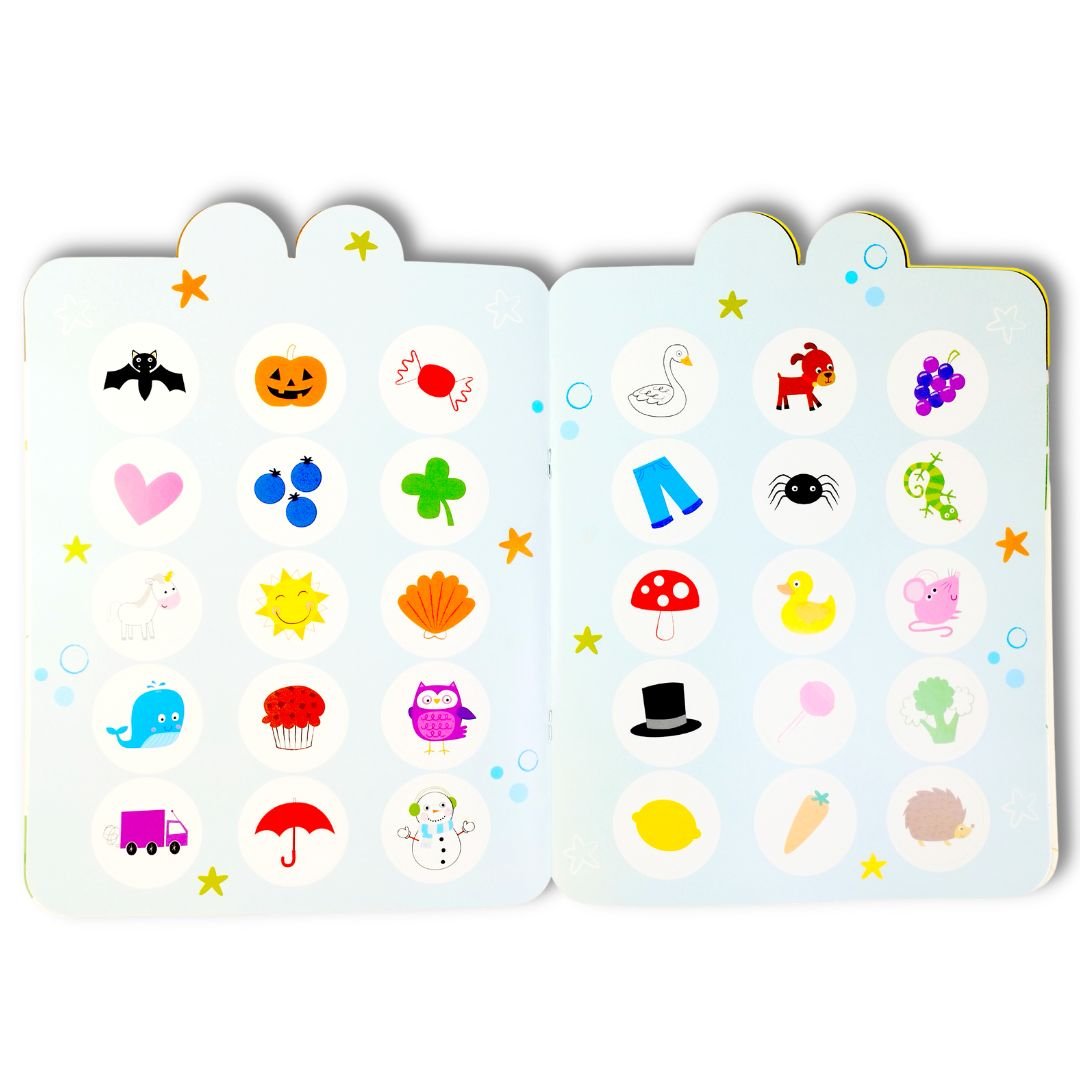 Colors +3 - Preschool Learning Stickers Book - Fun Learning Store