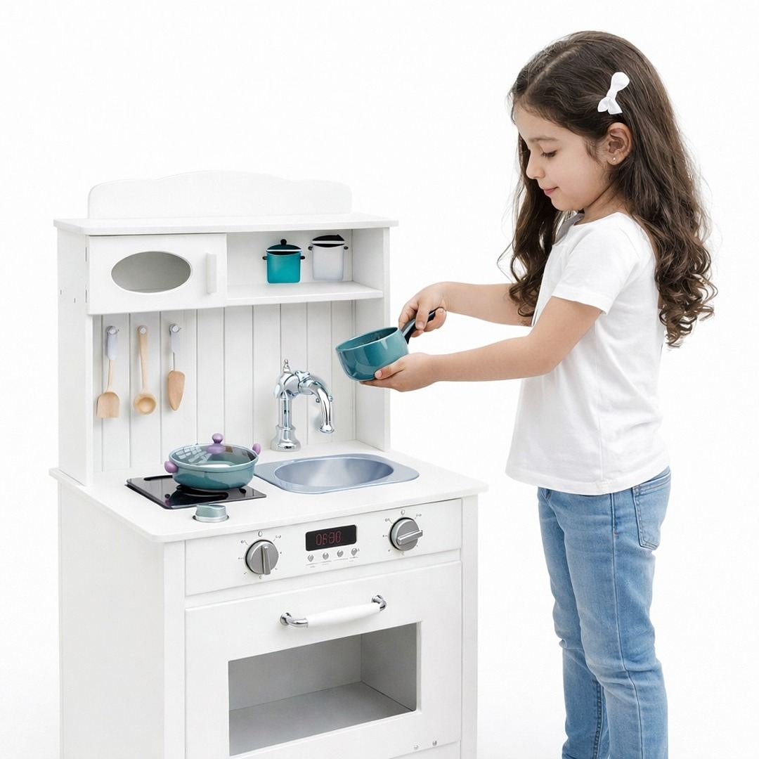 Compact Children’s Wooden Kitchen: Stir Up Some Magic! - Fun Learning Store