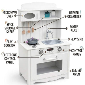 Compact Children’s Wooden Kitchen: Stir Up Some Magic! - Fun Learning Store
