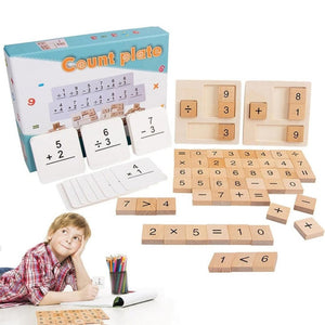 Count Plate – Fun Wooden Math Learning Toy for Kids (Ages 3–6) 🧮 - Fun Learning Store