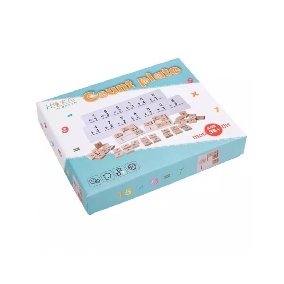 Count Plate – Fun Wooden Math Learning Toy for Kids (Ages 3–6) 🧮 - Fun Learning Store