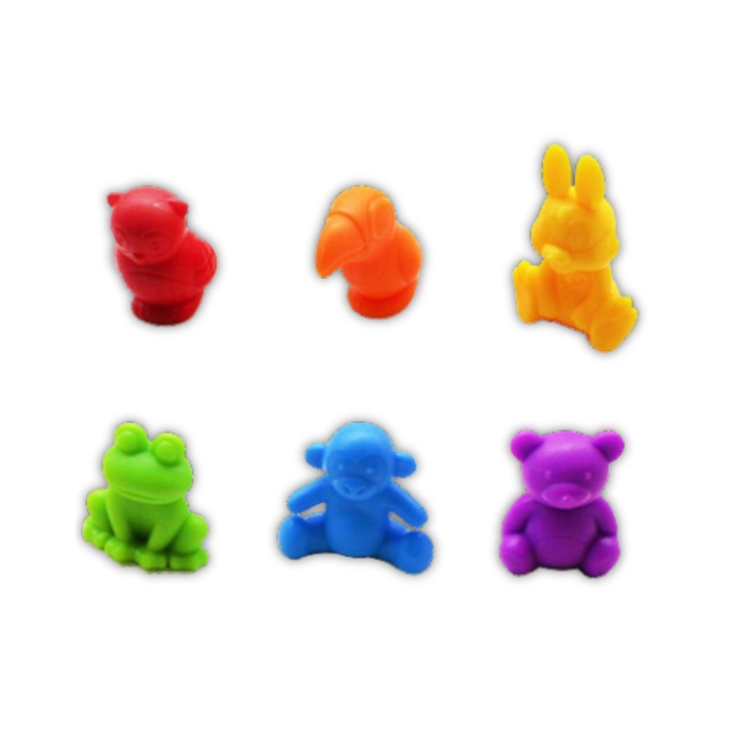 Counting Animals Toy - Toddler Math Preschool Learning Toy - 60 Pcs - Fun Learning Store