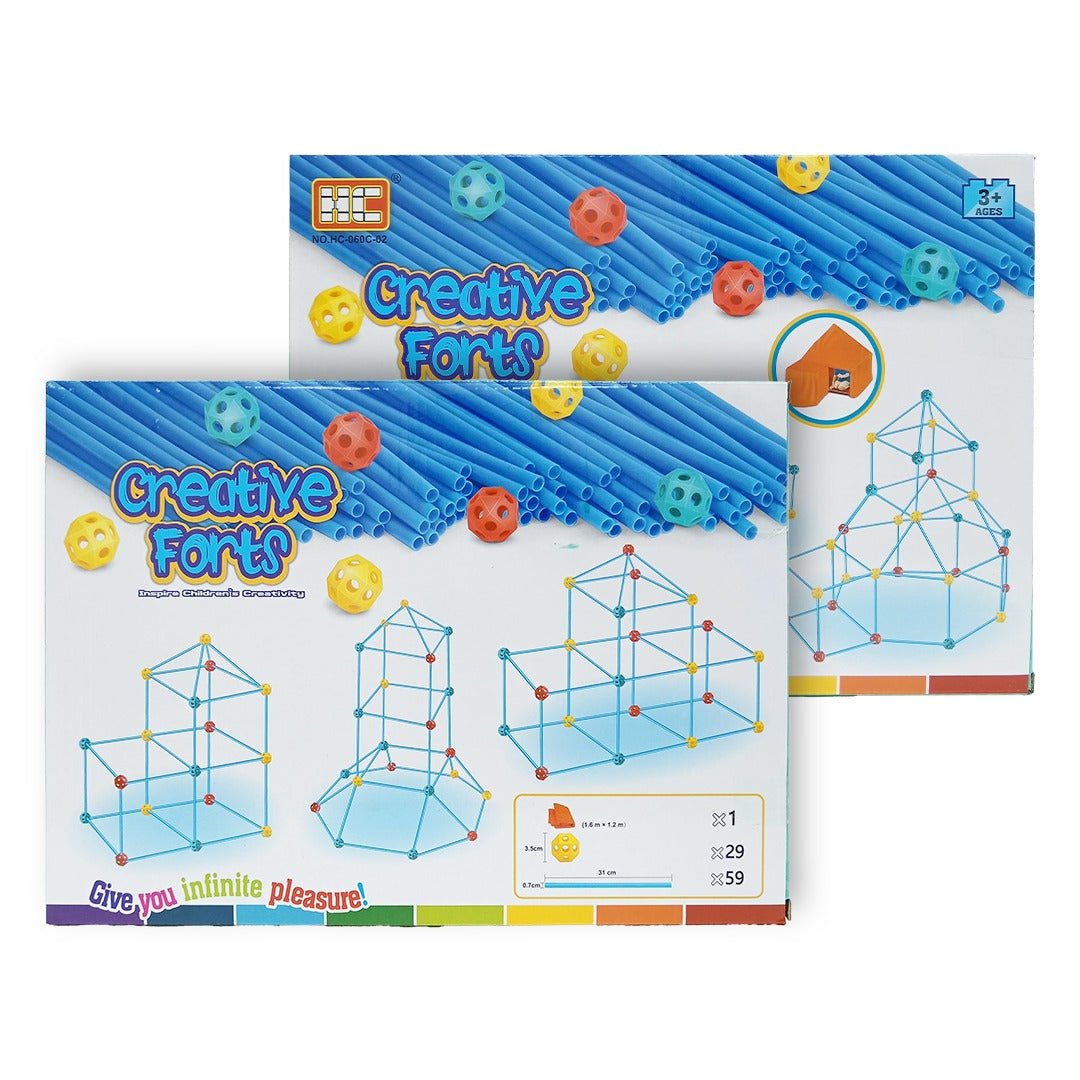 Creative Forts | Fun Builder Kit – Creative Construction Toy for Boys & Girls 88 Pcs - Fun Learning Store