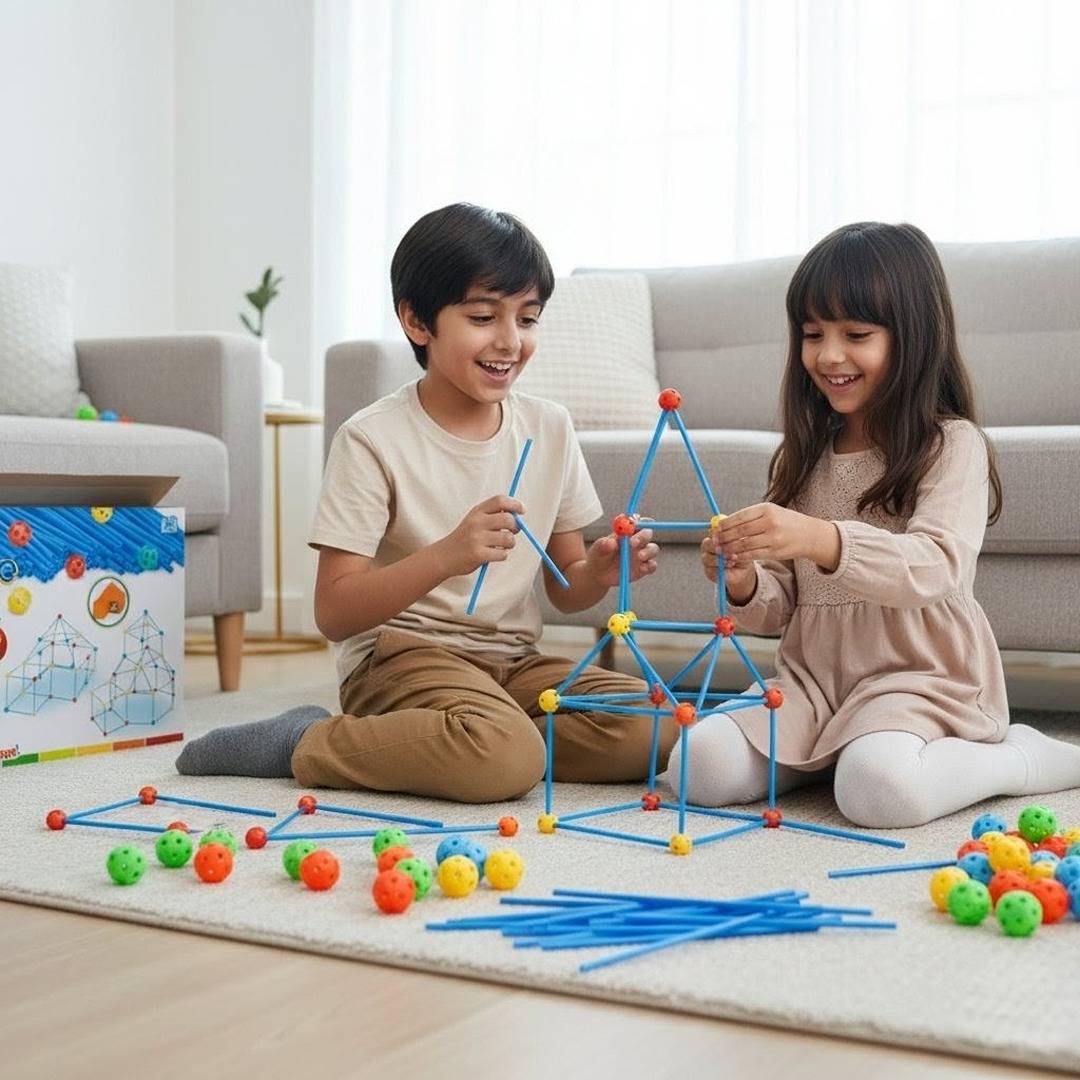 Creative Forts | Fun Builder Kit – Creative Construction Toy for Boys & Girls 88 Pcs - Fun Learning Store