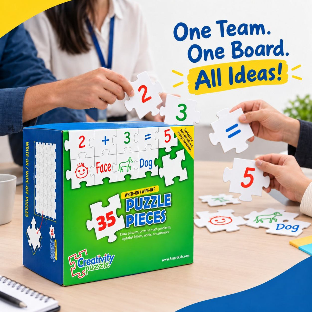 Creativity Puzzle (Erasable) – Creative Expression, Participation & Teamwork Activity - Fun Learning Store