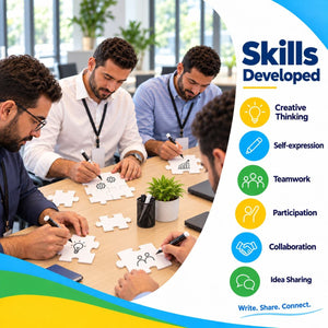 Creativity Puzzle (Erasable) – Creative Expression, Participation & Teamwork Activity - Fun Learning Store