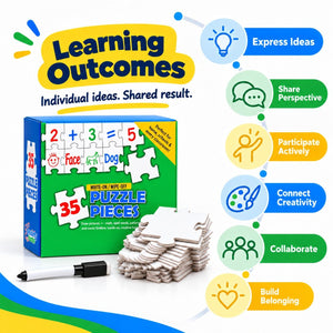 Creativity Puzzle (Erasable) – Creative Expression, Participation & Teamwork Activity - Fun Learning Store