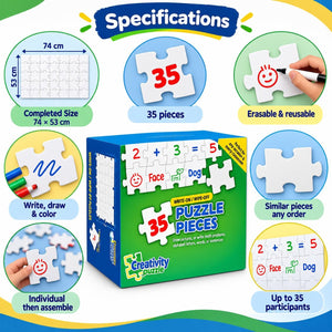 Creativity Puzzle (Erasable) – Creative Expression, Participation & Teamwork Activity - Fun Learning Store